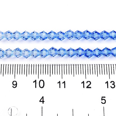 Gradient Color Baking Paint Glass Bead Strands LS-DGLA-A039-T4mm-A020-1