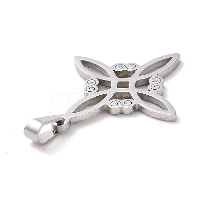 Non-Tarnish 304 Stainless Steel Hollow Pendants LS-STAS-P313-01P-1