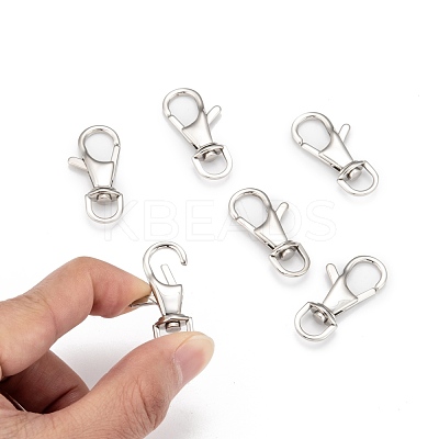 Tarnish Resistant Polished 316 Surgical Stainless Steel Large Lobster Claw Swivel Clasps STAS-R072-27-1