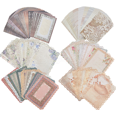 Flower Lace Scrapbook Paper Pads AJEW-FH0007-65-1