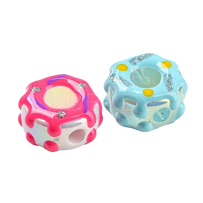 Enamel Acrylic Beads MACR-K341-07-1