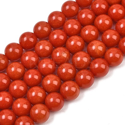 Natural Dyed White Jade Beads Strands GG-CBAEB22-B01-12mm-06-1