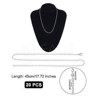 304 Stainless Steel Necklace MAK-PH0003-02-1