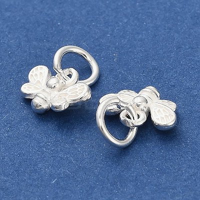 925 Sterling Silver Bees Charms STER-P071-03S-1