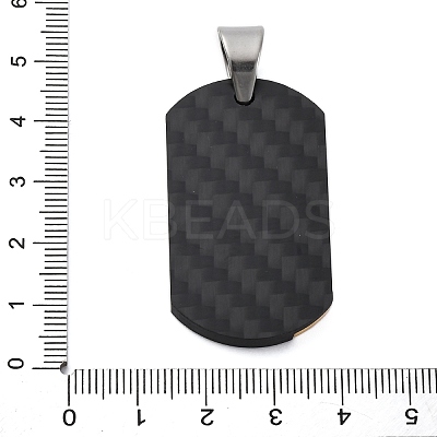 304 Stainless Steel Pendants STAS-U043-02G-1