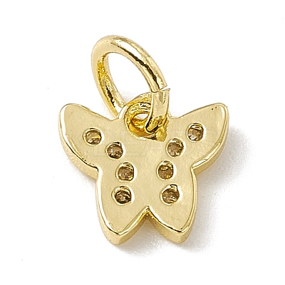 Brass Micro Pave Cubic Zirconia Charms ZIRC-F132-16G-1