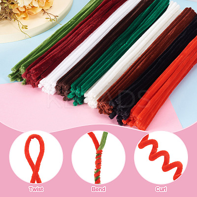 180Pcs 9 Colors DIY Plush Sticks FIND-TA0005-79-1