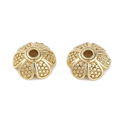 Brass Bead Caps KK-I719-12G-1