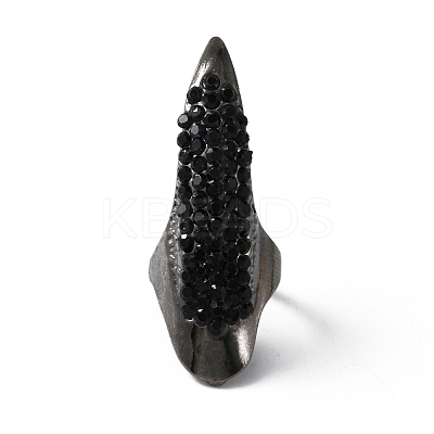Alloy Women Finger Nail Rings MRMJ-WH0077-028B-B-1