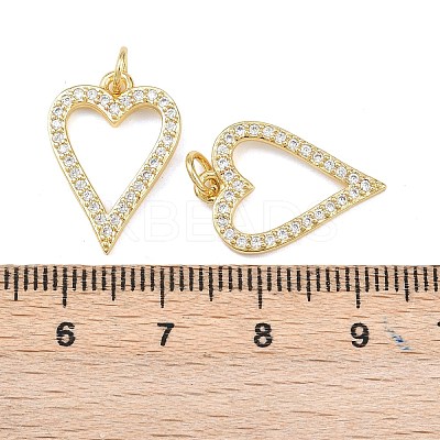 Brass Micro Pave Cubic Zirconia Pendants KK-L251-06G-05-1