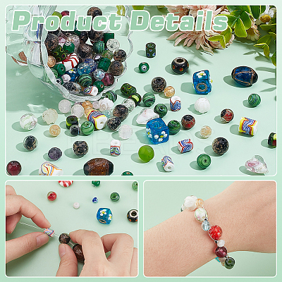 1Set Glass Beads GLAA-PH0003-62B-1