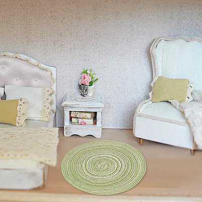 8Pcs 8 Colors Polyester Dollhouse Rugs DJEW-OC0001-38-1