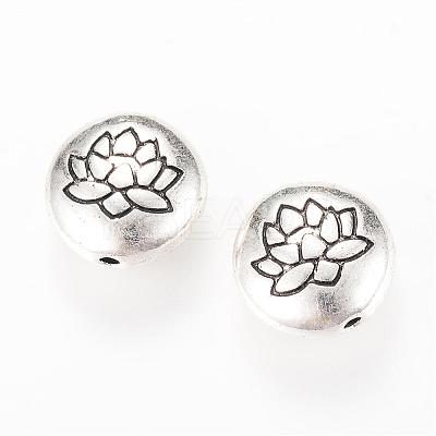 Tibetan Style Alloy Beads TIBEB-Q067-08AS-RS-1