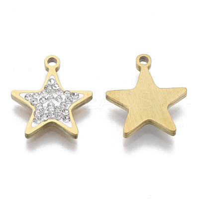 201 Stainless Steel Pendants STAS-N091-12G-1