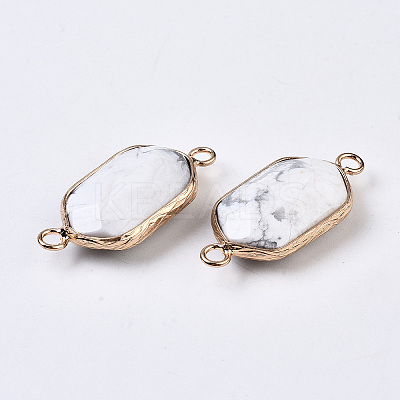 Natural Howlite Links Connectors G-S359-276A-1