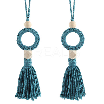 Cotton Woven Pendant Decorations AJEW-WH20054-012A-1