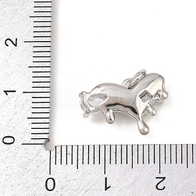Brass Micro Pave Cubic Zirconia Pendants KK-G544-19P-1