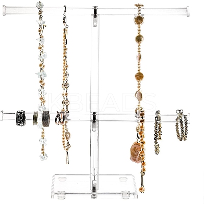 2 T Bar Acrylic Jewelry Display Rack PW-WG21989-01-1