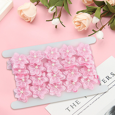 2 Yards Flower Polyester Lace Trim OCOR-CY0002-69A-1