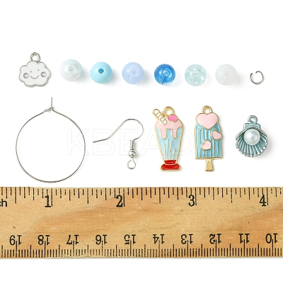 Acrylic Bead DIY Earring Making Kits DIY-FS0006-67B-1