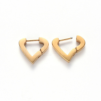 PVD Vacuum Plating 304 Stainless Steel Huggie Hoop Earrings STAS-S103-20G-1