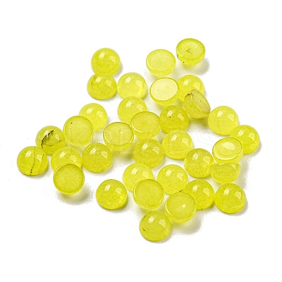 Natural White Jade Dyed Cabochons G-H309-03-21-1