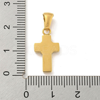 Ion Plating(IP) 304 Stainless Steel Cubic Zirconia Pendants STAS-C102-04F-G-1