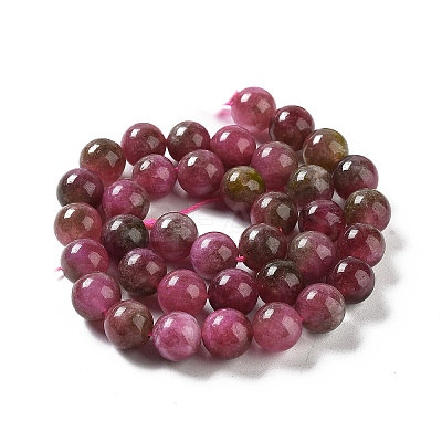 Natural Jade Imitation Watermelon Tourmaline Beads Strands G-NH0006-A01-03-1-1