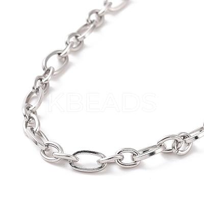 Non-Tarnish 304 Stainless Steel Figaro Chain Bracelet for Men Women BJEW-E031-14P-01-1