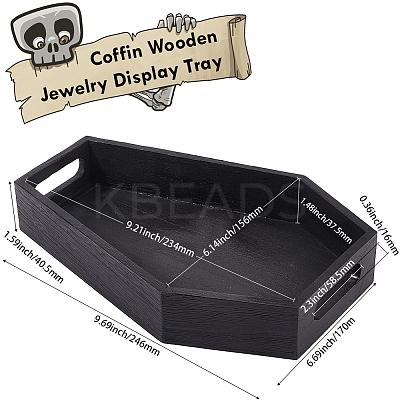 Coffin Wooden Jewelry Display Trays FIND-WH20024-25-1