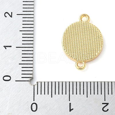 Brass Pave Natural White Shell Connector Charms KK-S522-03C-G-1