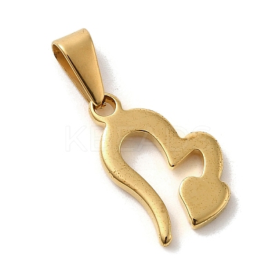 PVD Vacuum Plating 304 Stainless Steel Pendants STAS-B053-13G-1