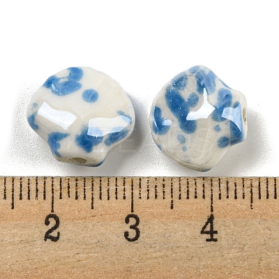 Shell Shape Handmade Porcelain Beads X1-PORC-E022-01F-1
