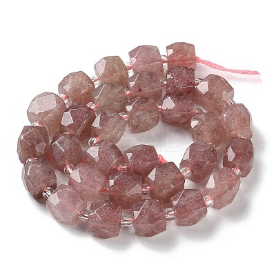 Synthetic Strawberry Quartz Beads Strands G-B065-A08-1