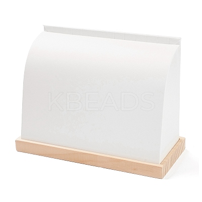 Wood Covered with PU Leather Necklace Display Stands NDIS-A002-01A-1