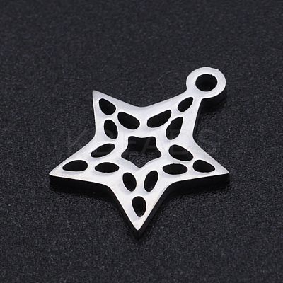 Non-Tarnish 201 Stainless Steel Laser Cut Charms STAS-S105-T897-1-1