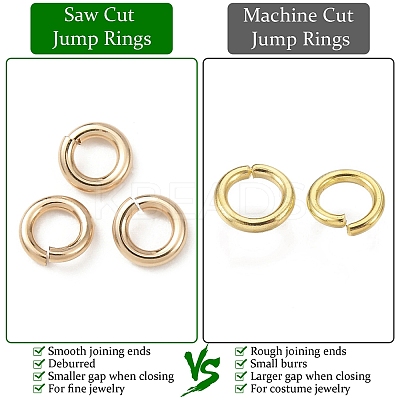 Brass Open Jump Rings KK-B147-03A-G-1