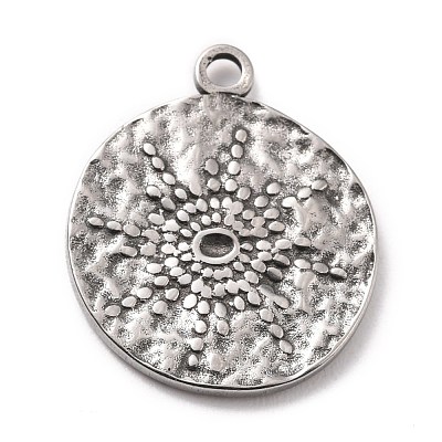 Tarnish Resistant 304 Stainless Steel Pendants Rhinestone Settings STAS-B024-89P-1