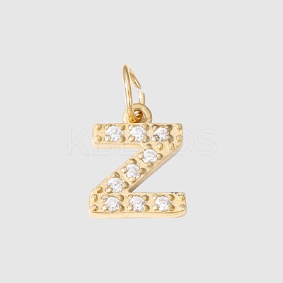 Stainless Steel Cubic Zirconia Pendants with Jump Rings FIND-PW0024-08Z-1