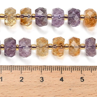 Natural Ametrine Beads Strands G-L634-E01-01-1