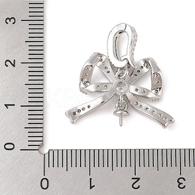 Brass Micro Pave Cubic Zirconia Peg Bails LS-KK-N256-16P-1