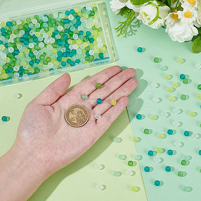 5 Colors Transparent Glass Beads Sets FGLA-PH0001-11A-02-1