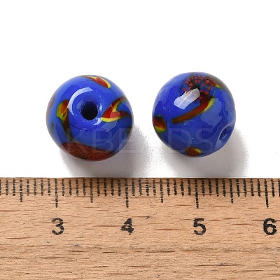 Handmade Lampwork Beads Strands LAMP-G162-08A-06-1
