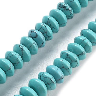 Synthetic Turquoise Beads Strands G-P559-A11-02-1