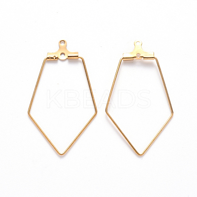 PVD Vacuum Plating 304 Stainless Steel Wire Pendants STAS-S103-04G-1