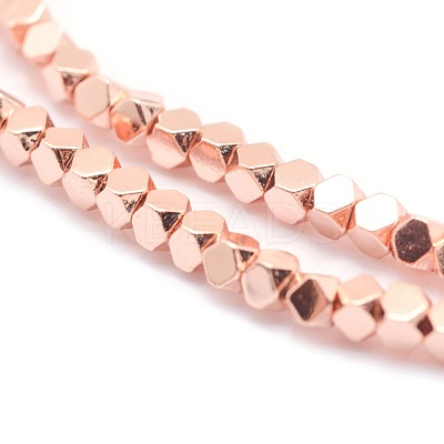 Electroplate Non-magnetic Synthetic Hematite Beads Strands G-L485-10B-RG-1