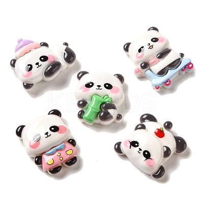 Opaque Resin Decoden Cabochons RESI-E053-07-1