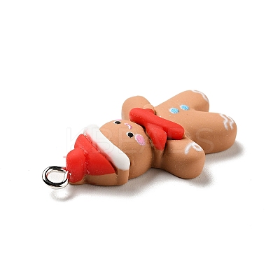 Christmas Opaque Resin Pendants LS-X-RESI-G043-A06-1