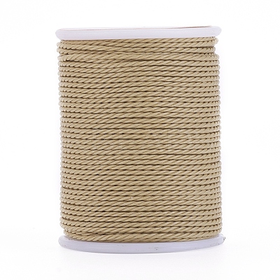 Round Waxed Polyester Cord YC-G006-01-1.0mm-20-1