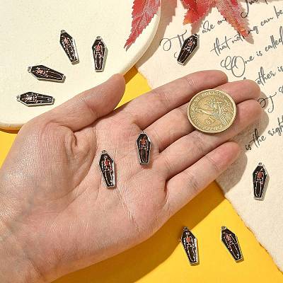 Alloy Enamel Pendants ENAM-CJC0021-01-1